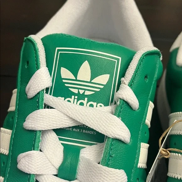 Adidas Superstar II Shoes Sneakers JI3076 new green white Mens Size 11.5 - Picture 7 of 14